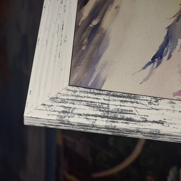 8x8 Angel Walking Over the Ocean Watercolor Art Oil Painting‎ Framed Print - Picture 8 of 11